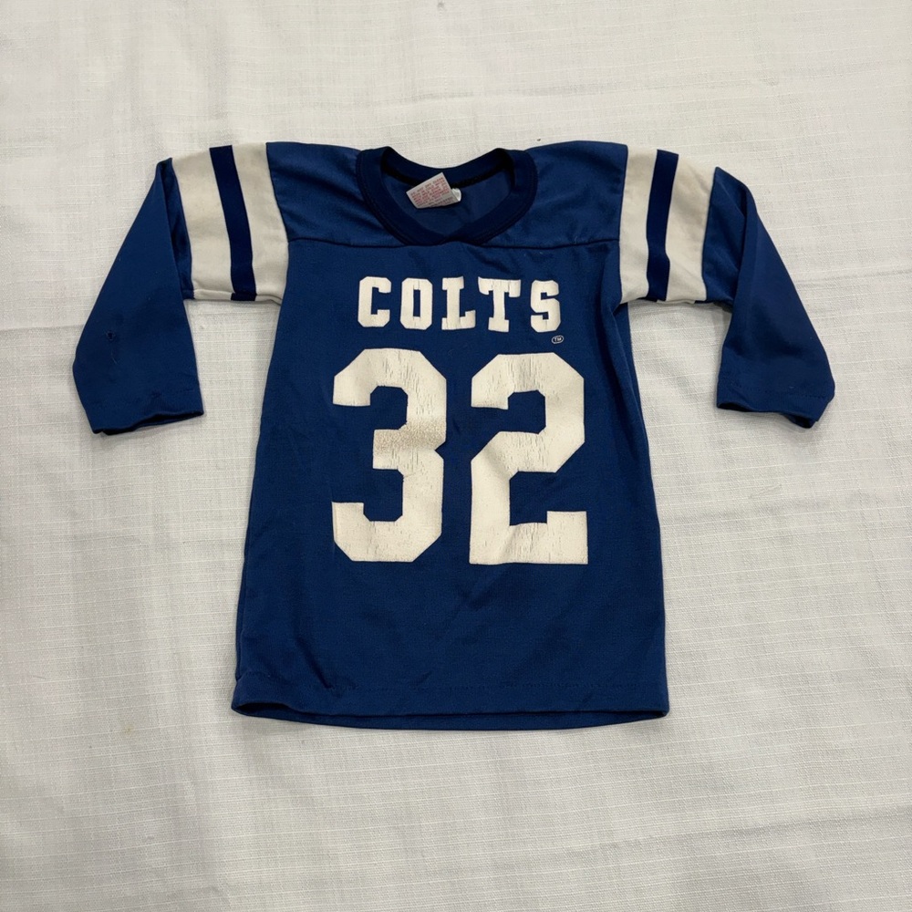 Vintage Blue Colts Kids Shirt size small